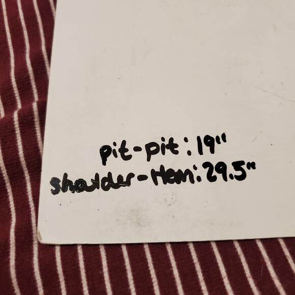 Duluth Trading Co Ponte Pro Striped Burgundy Tunic Top Womens Size XS Pockets - Picture 10 of 10